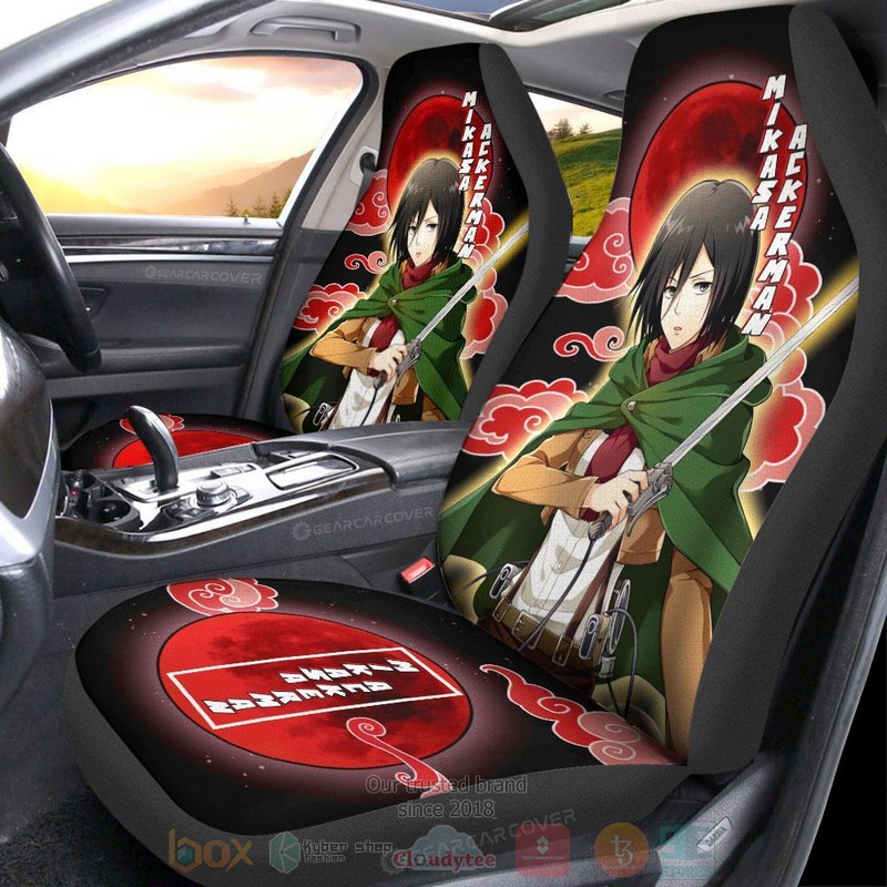 Mikasa_Ackerman_Attack_On_Titan_Anime_Car_Seat_Cover_1