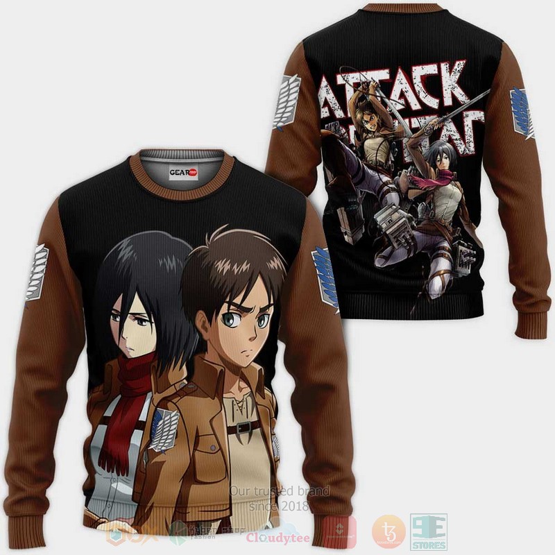 Mikasa_And_Eren_Custom_Attack_On_Titan_Anime_Valentines_3D_Hoodie_Bomber_Jacket_1