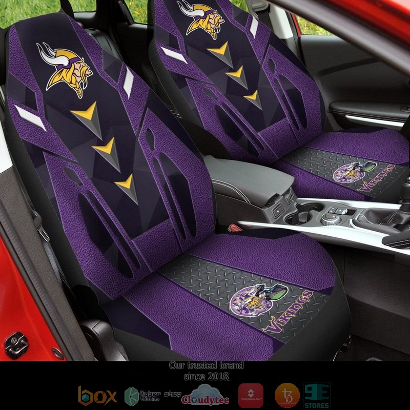 Minnesota_Vikings_NFL_helmet_purple_Car_Seat_Covers