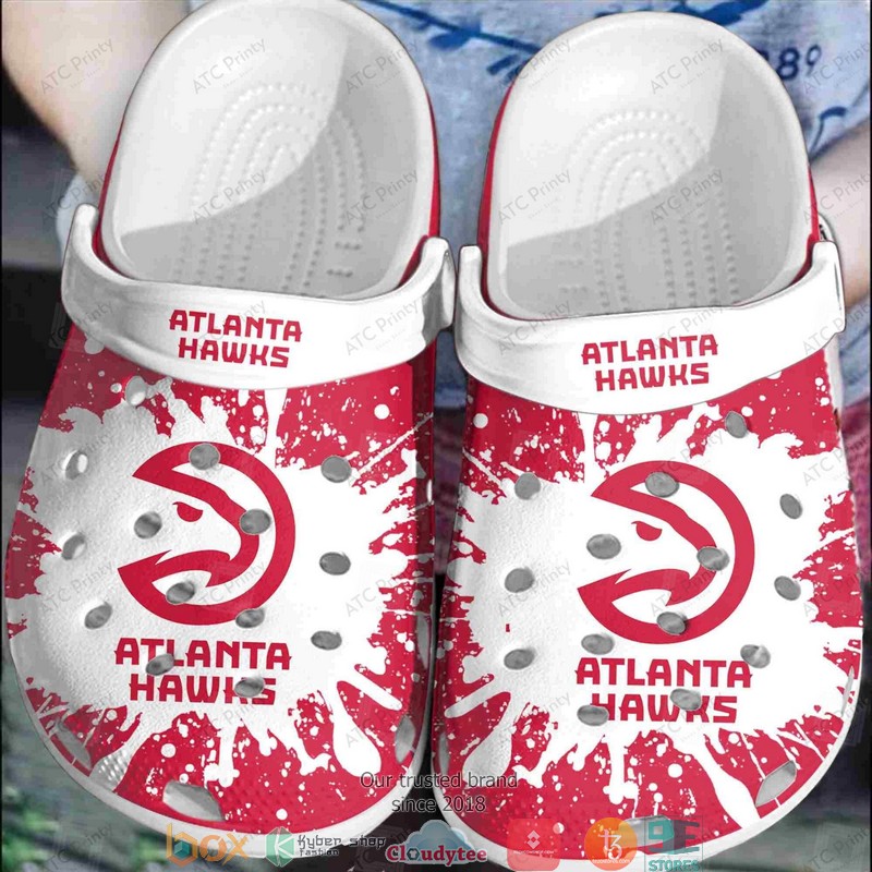 NBA_Atlanta_Hawks_White_Red_Crocband_Clogs