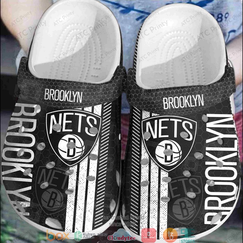 NBA_Brooklyn_Nets_Black_Crocband_Clogs