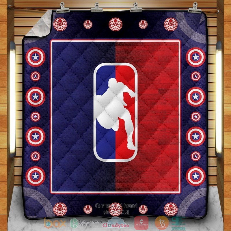 NBA_Captain_America_Quilt_Blanket