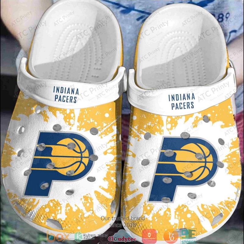 NBA_Indiana_Pacers_Yellow_Crocband_Clogs