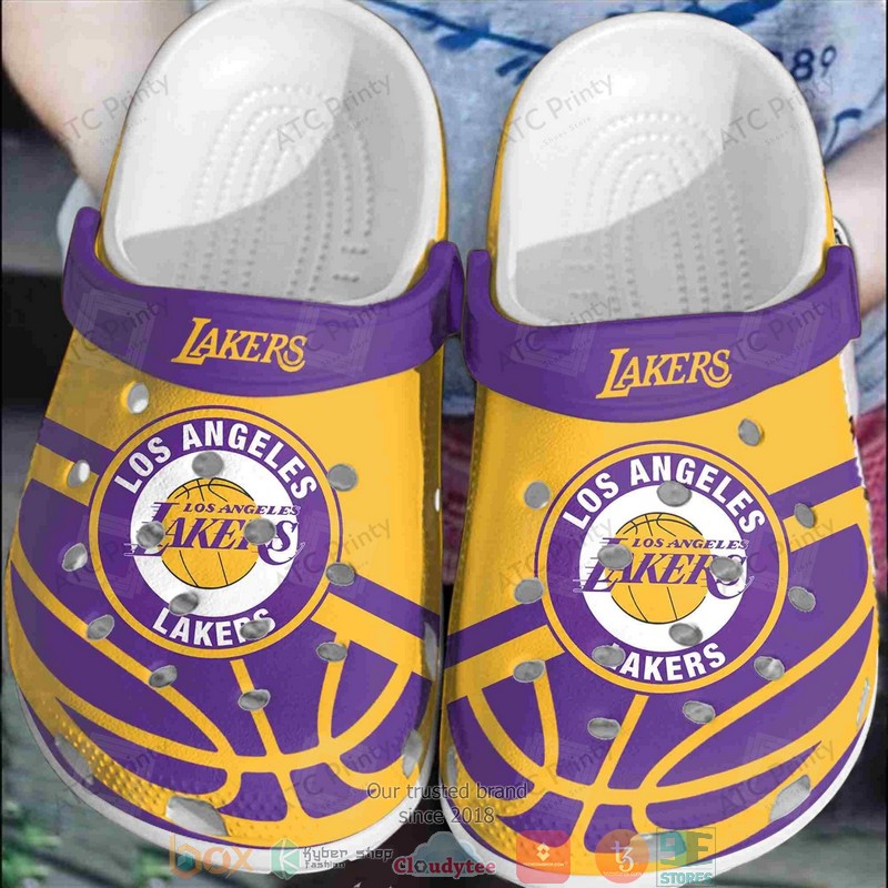 NBA_Los_Angeles_Lakers_Purple-Yellow_Crocband_Crocs_Clog_Shoes