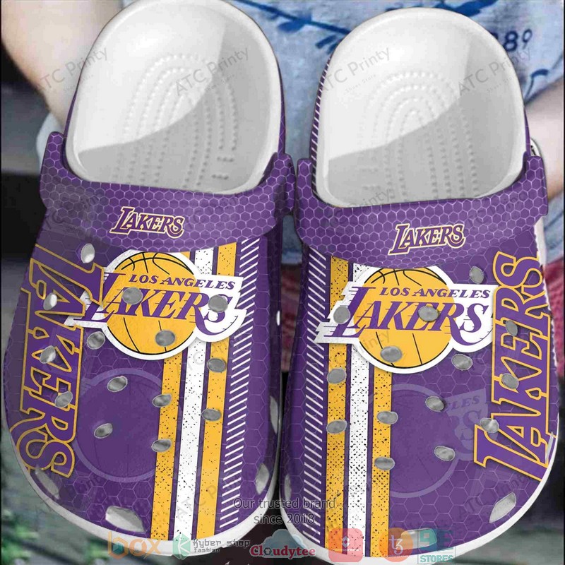 NBA_Los_Angeles_Lakers_Purple_Crocband_Crocs_Clog_Shoes