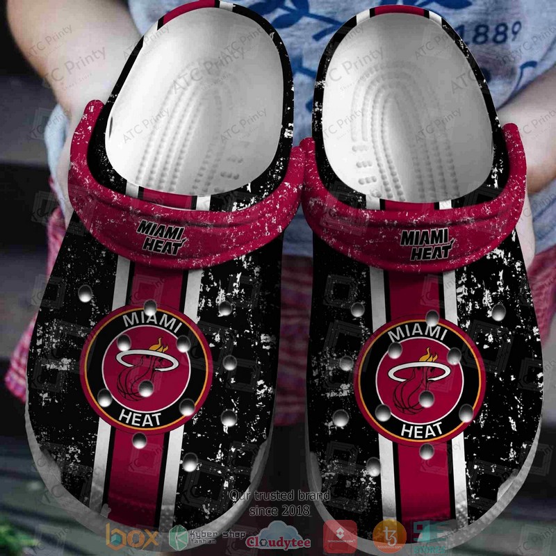 NBA_Miami_Heat_Black-Red_Crocband_Crocs_Clog_Shoes