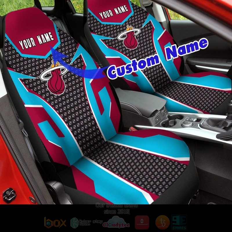 NBA_Miami_Heat_Custom_Name_Car_Seat_Cover