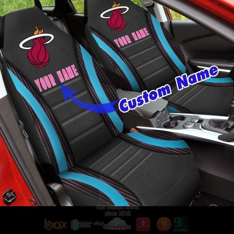 NBA_Miami_Heat_Custom_Name_Car_Seat_Cover_1