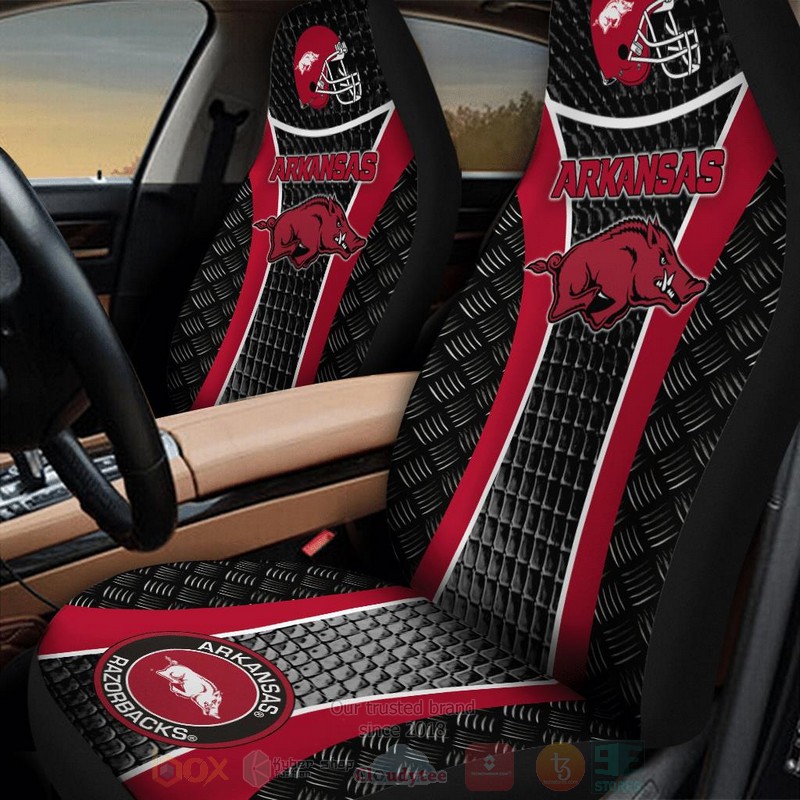 NCAA_Arkansas_Razorbacks_basketball_Black-Red_Car_Seat_Cover_1