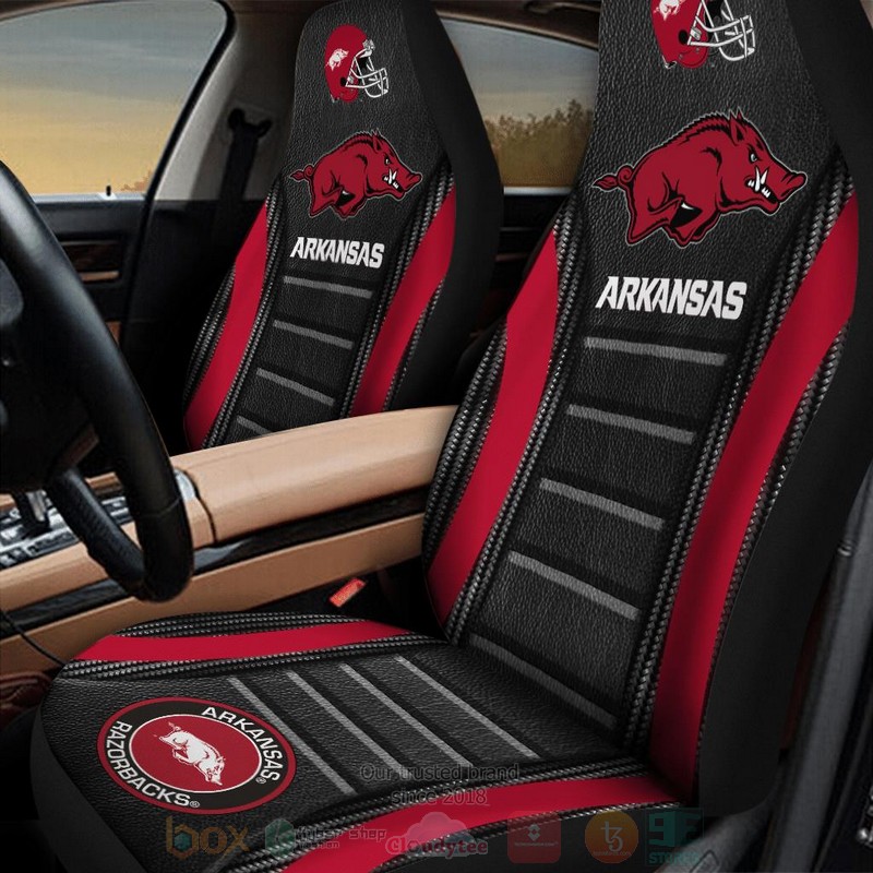 NCAA_Arkansas_Razorbacks_basketball_Black_Car_Seat_Cover_1