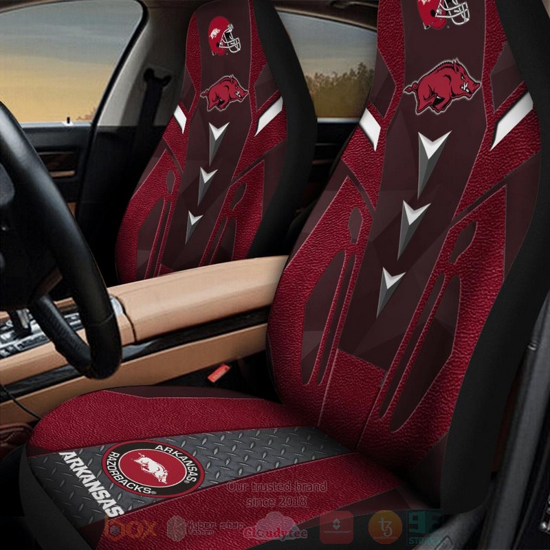 NCAA_Arkansas_Razorbacks_basketball_Dark_Red_Car_Seat_Cover_1