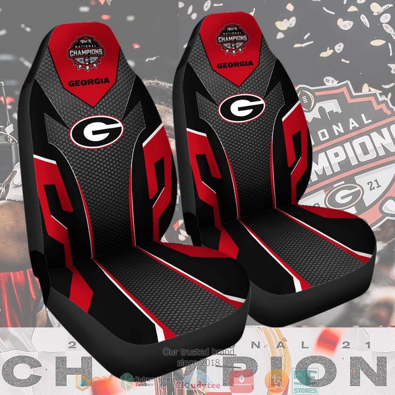 NCAA_Georgia_Bulldogs_Champion_Black_Car_Seat_Covers_1