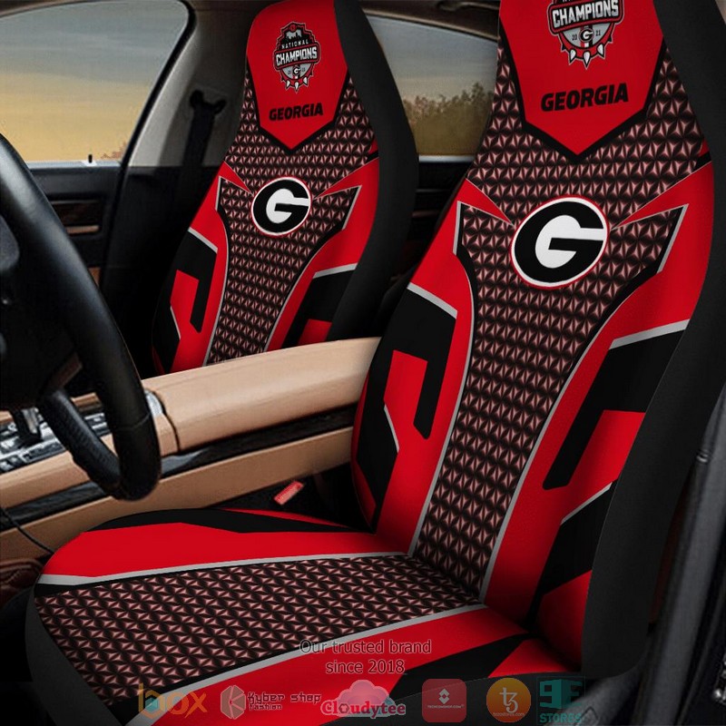 NCAA_Georgia_Bulldogs_Champion_Black_Red_Car_Seat_Covers