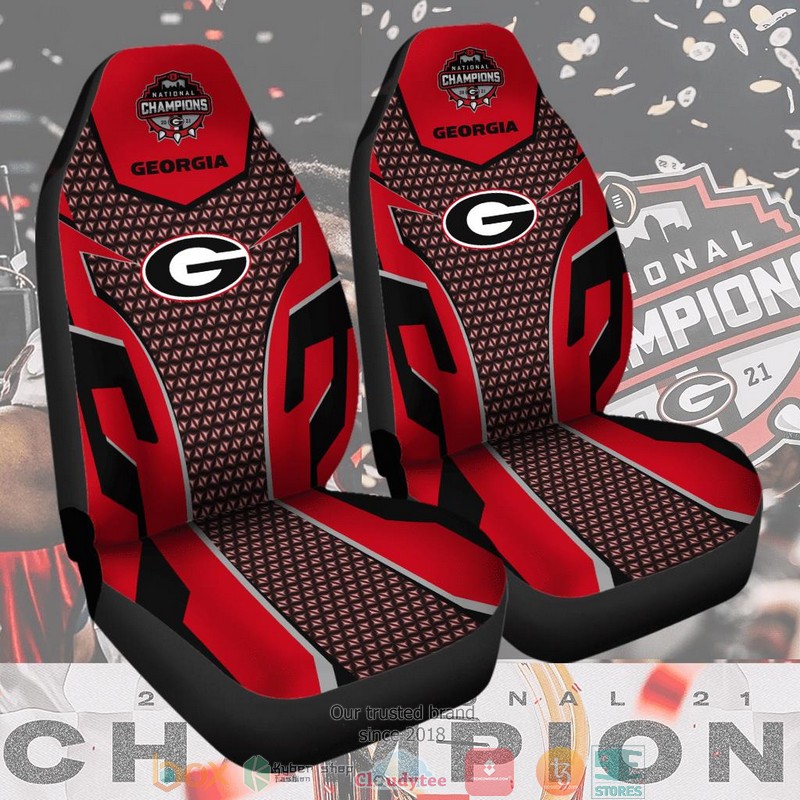 NCAA_Georgia_Bulldogs_Champion_Black_Red_Car_Seat_Covers_1