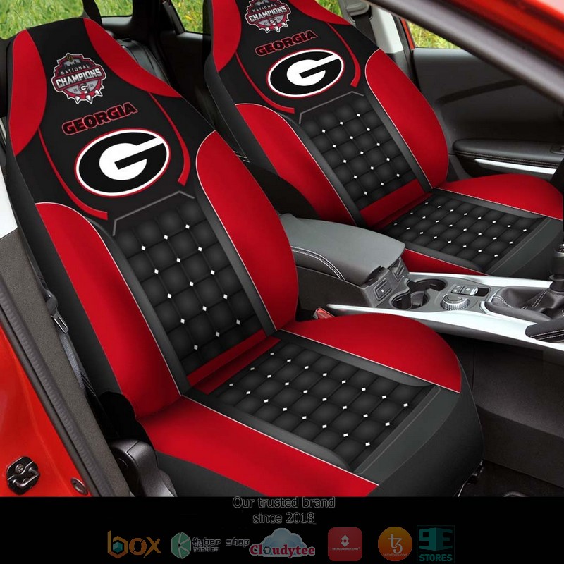 NCAA_Georgia_Bulldogs_Champion_Black_and_Red_Car_Seat_Covers
