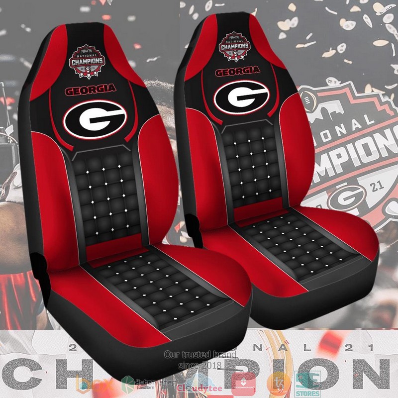 NCAA_Georgia_Bulldogs_Champion_Black_and_Red_Car_Seat_Covers_1