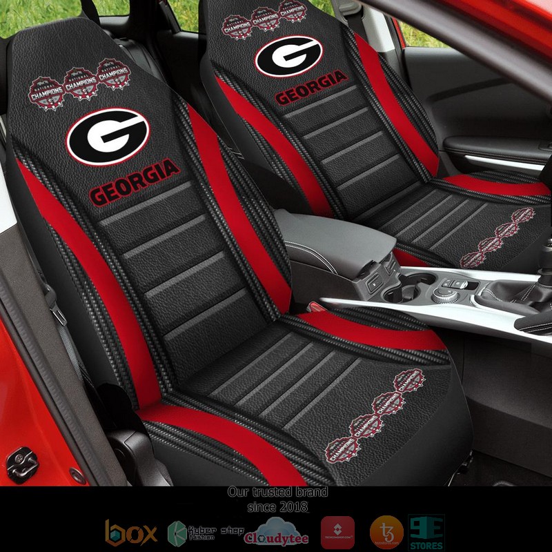 NCAA_Georgia_Bulldogs_Champion_Dark_Car_Seat_Covers