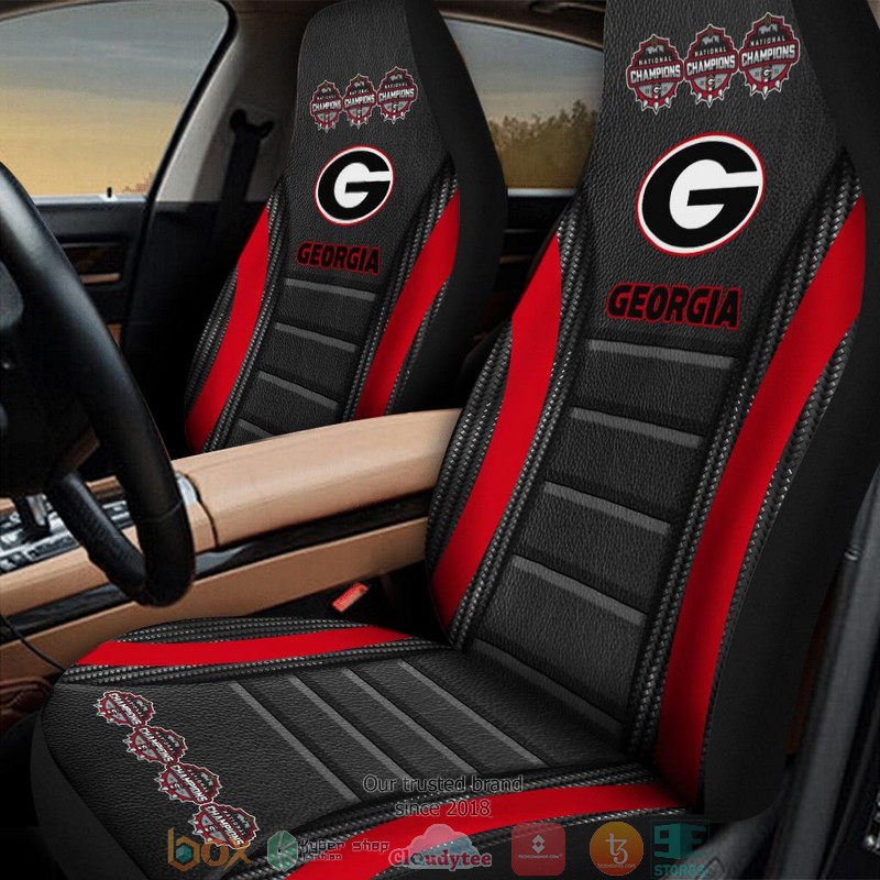 NCAA_Georgia_Bulldogs_Champion_Dark_Car_Seat_Covers_1