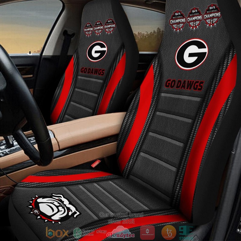 NCAA_Georgia_Bulldogs_Champion_Go_Dawgs_Black_Car_Seat_Covers