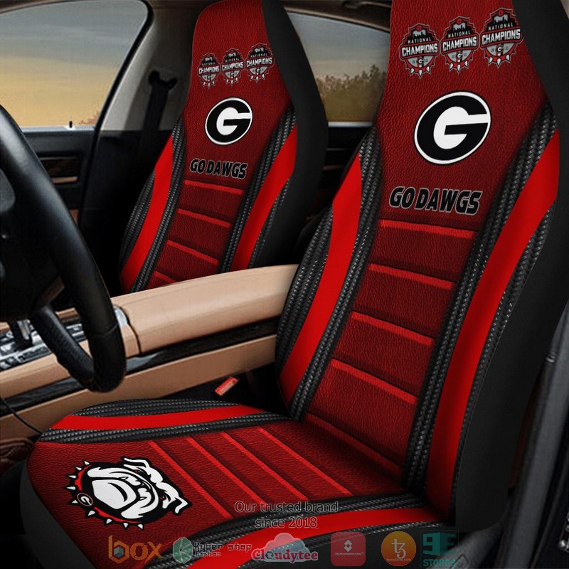NCAA_Georgia_Bulldogs_Champion_Go_Dawgs_Red_Car_Seat_Covers
