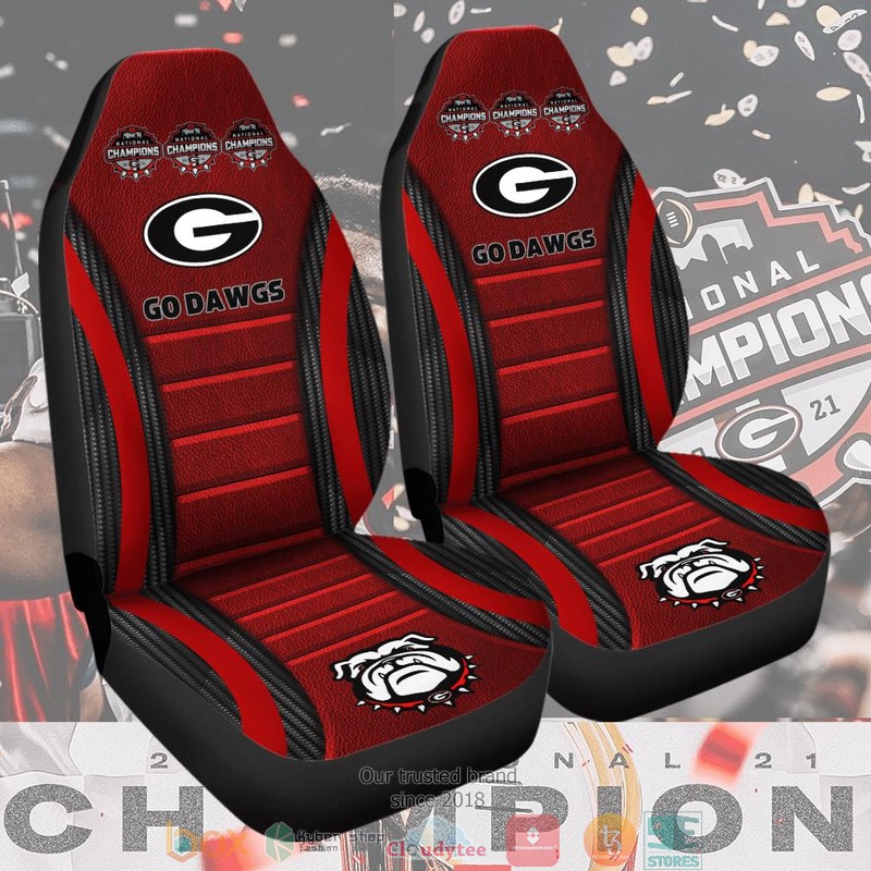 NCAA_Georgia_Bulldogs_Champion_Go_Dawgs_Red_Car_Seat_Covers_1