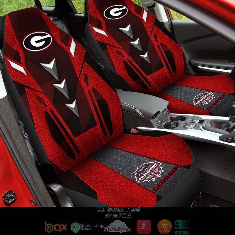 NCAA_Georgia_Bulldogs_Champion_Red_and_Black_Car_Seat_Covers