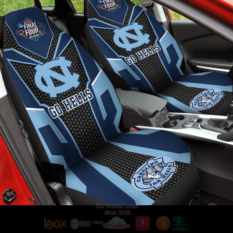 NCAA_North_Carolina_Tar_Heels_Go_Hells_Black-Light_Blue_Car_Seat_Cover