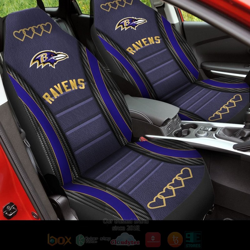 NFL_Baltimore_Ravens_Purple_Car_Seat_Cover