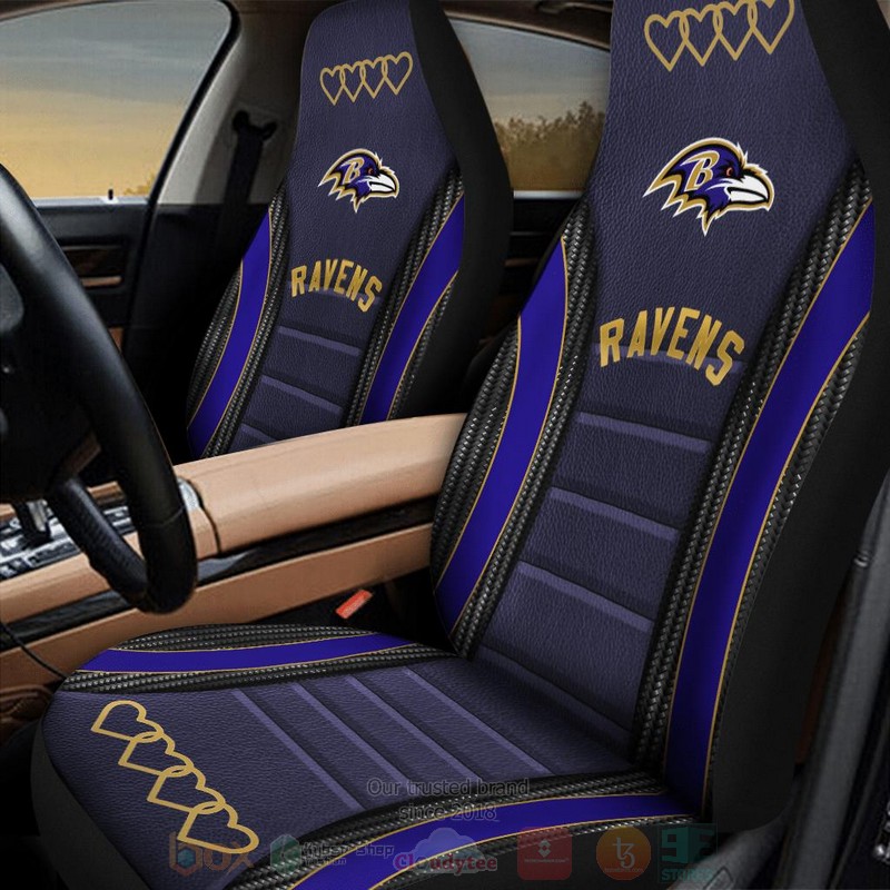 NFL_Baltimore_Ravens_Purple_Car_Seat_Cover_1