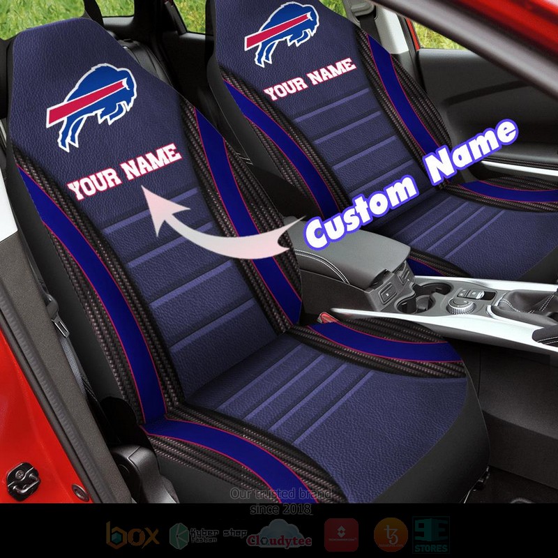 NFL_Buffalo_Bills_Navy_Custom_Name_Car_Seat_Cover_1