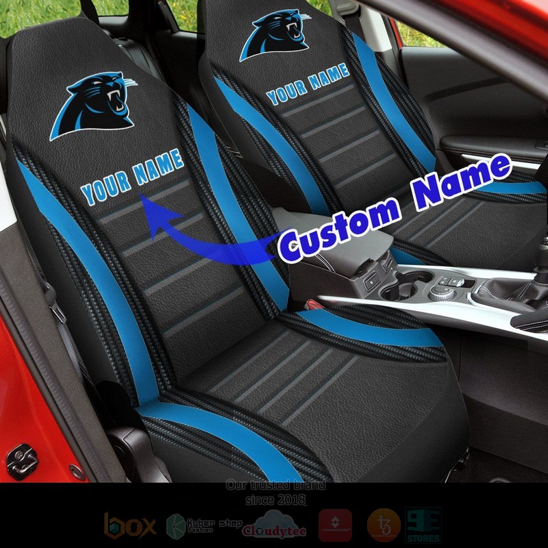 NFL_Carolina_Panthers_Custom_Name_Car_Seat_Cover_1