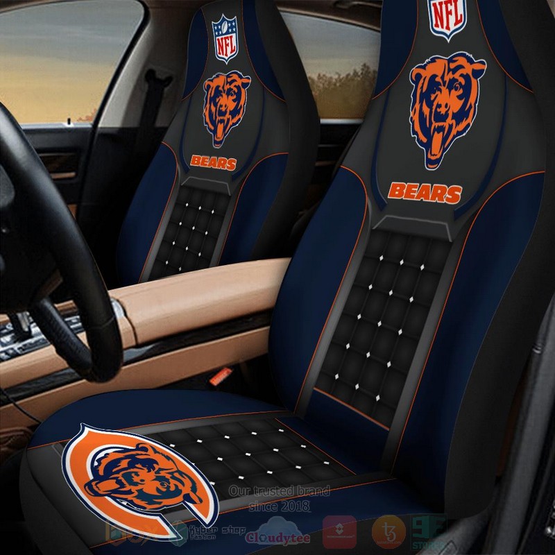 NFL_Chicago_Bears_Black-Navy_Car_Seat_Cover