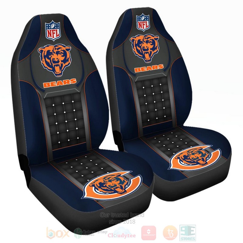 NFL_Chicago_Bears_Black-Navy_Car_Seat_Cover_1
