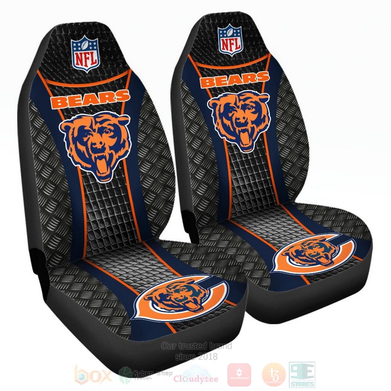 NFL_Chicago_Bears_Navy-Grey_Car_Seat_Cover_1