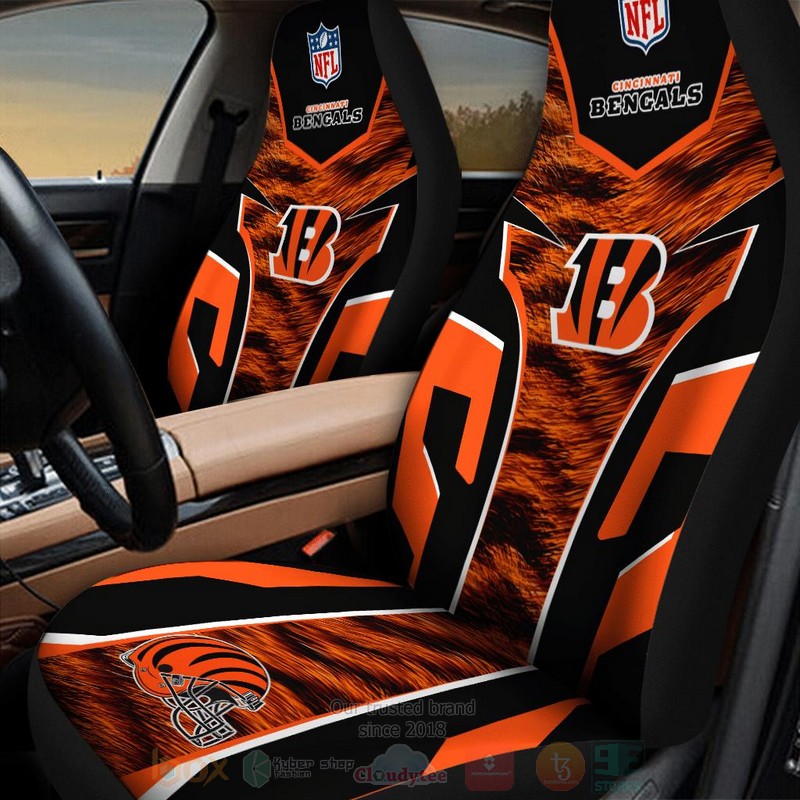 NFL_Cincinnati_Bengals_Orange_Color_Car_Seat_Cover_1
