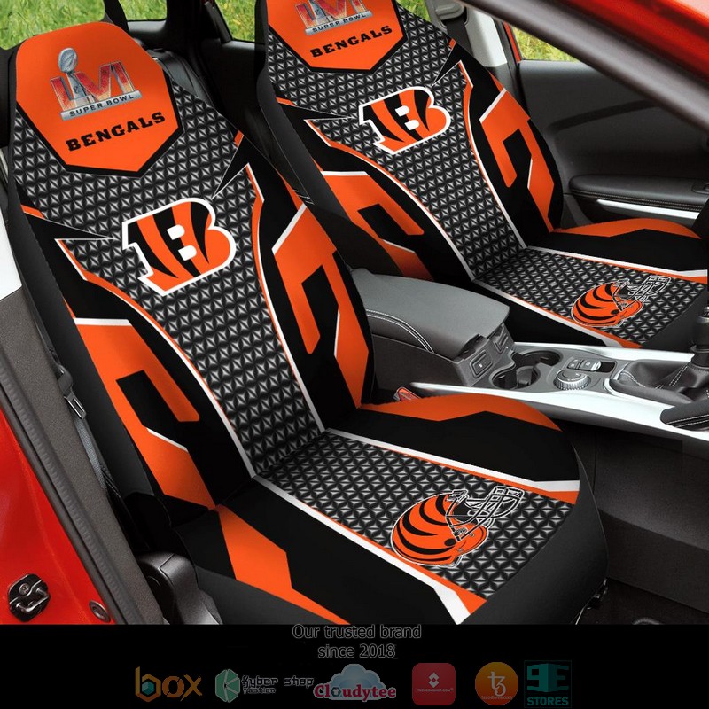 NFL_Cincinnati_Bengals_Super_Bowl_LVI_2022_orange_and_black_Car_Seat_Covers