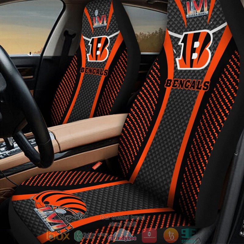 NFL_Cincinnati_Bengals_Super_Bowl_LVI_2022_orange_black_Car_Seat_Covers_1