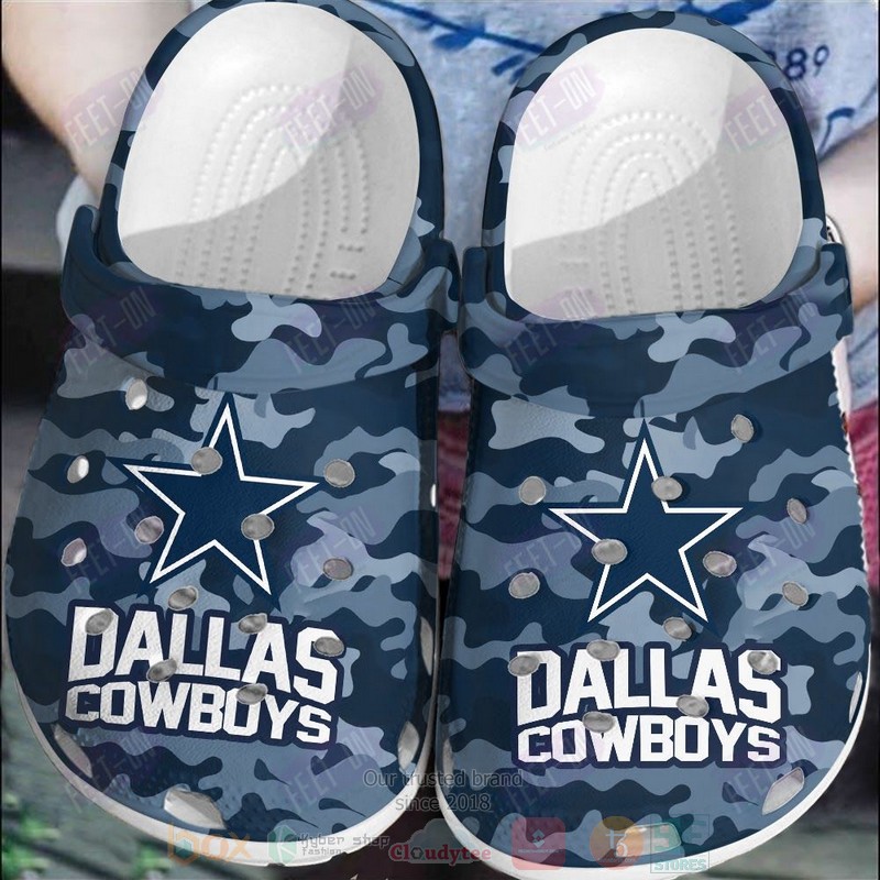NFL_Dallas_Cowboys_Blue-Navy_Camo_Crocband_Crocs_Clog_Shoes