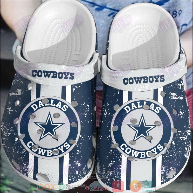 NFL_Dallas_Cowboys_White-Navy_Crocband_Crocs_Clog_Shoes