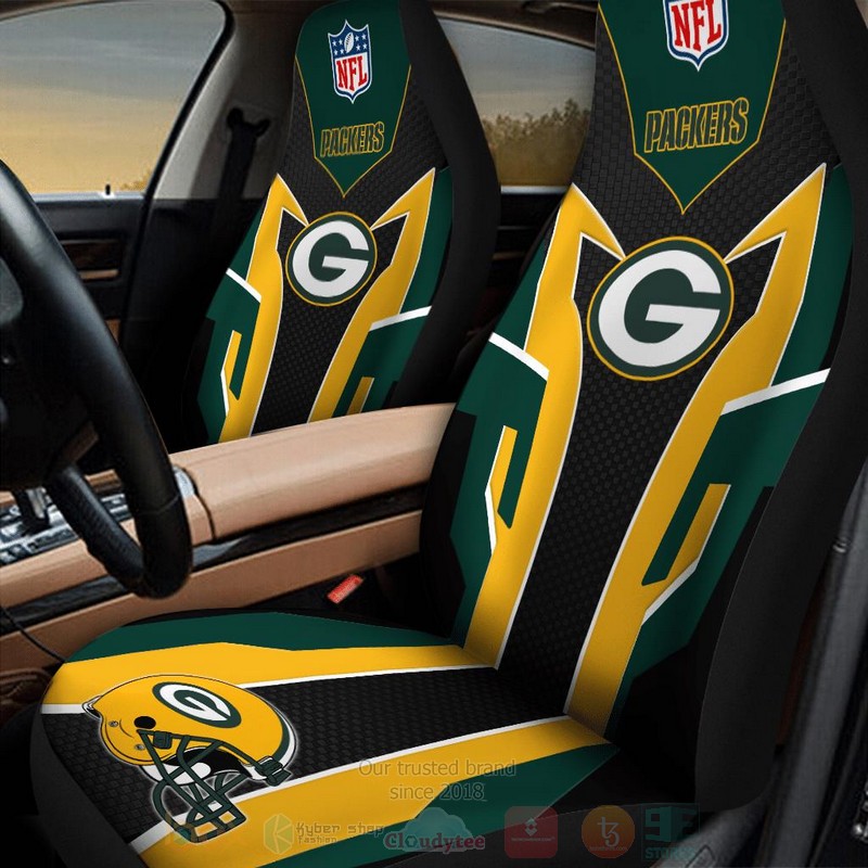 NFL_Green_Bay_Packers_Black-Green_Car_Seat_Cover_1