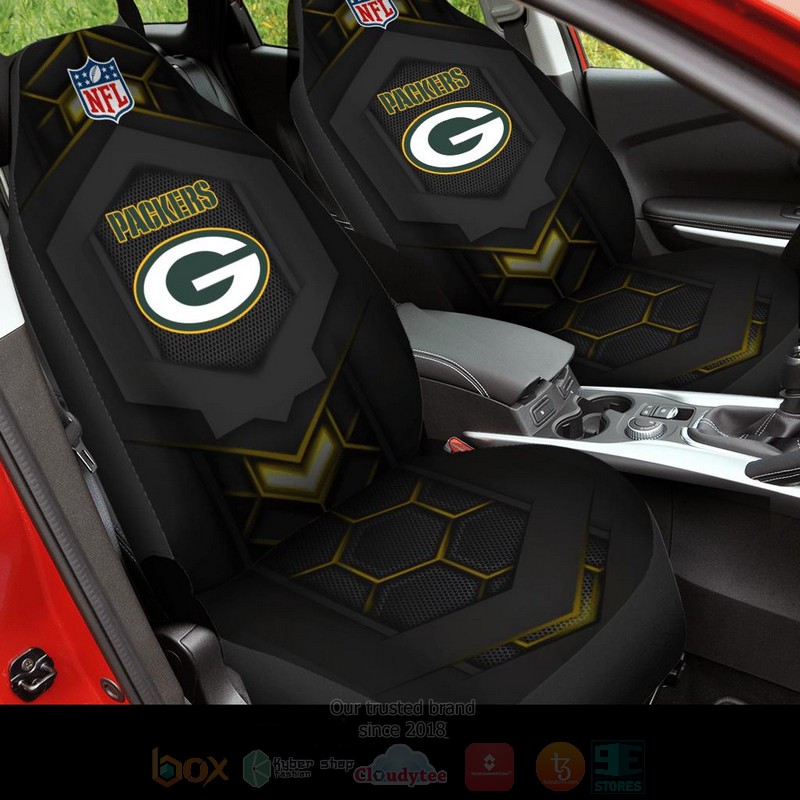 NFL_Green_Bay_Packers_Black_Car_Seat_Cover
