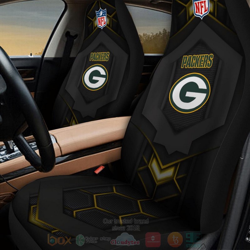 NFL_Green_Bay_Packers_Black_Car_Seat_Cover_1
