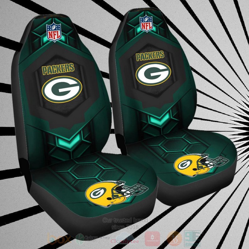 NFL_Green_Bay_Packers_Yellow-Green_Car_Seat_Cover_1