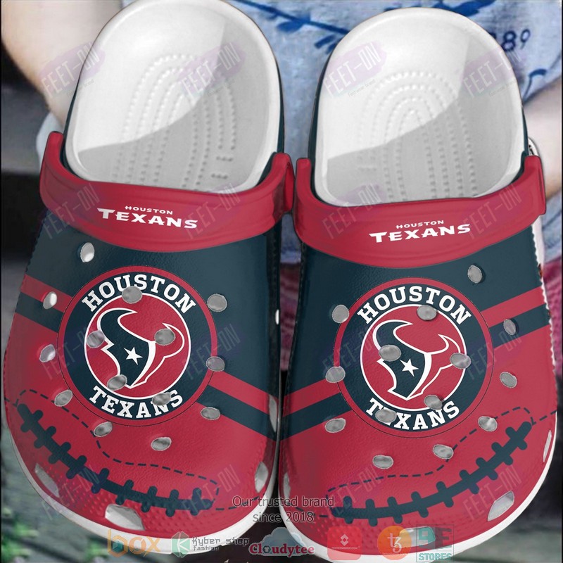NFL_Houston_Texans_Red_Deep_water_Crocband_Clogs