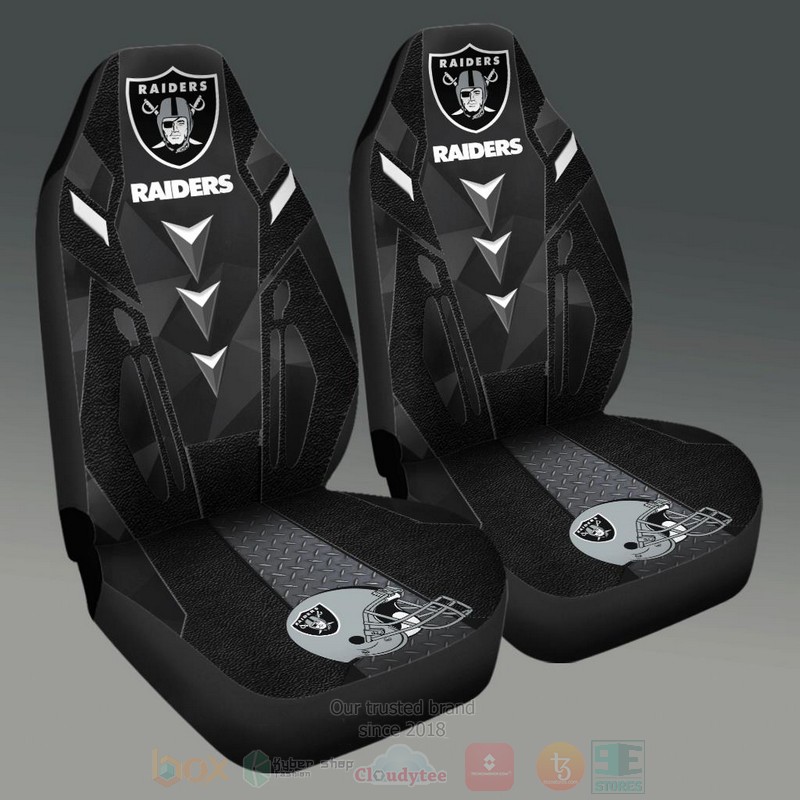 NFL_Las_Vegas_Raiders_Black_Car_Seat_Cover_1