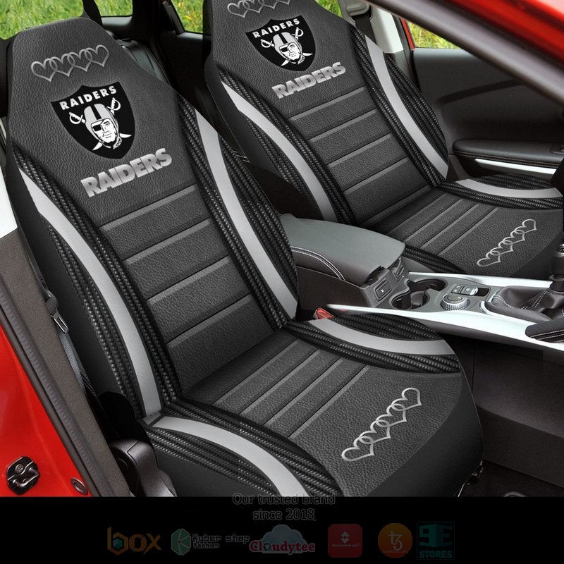 NFL_Las_Vegas_Raiders_Black_Color_Car_Seat_Cover
