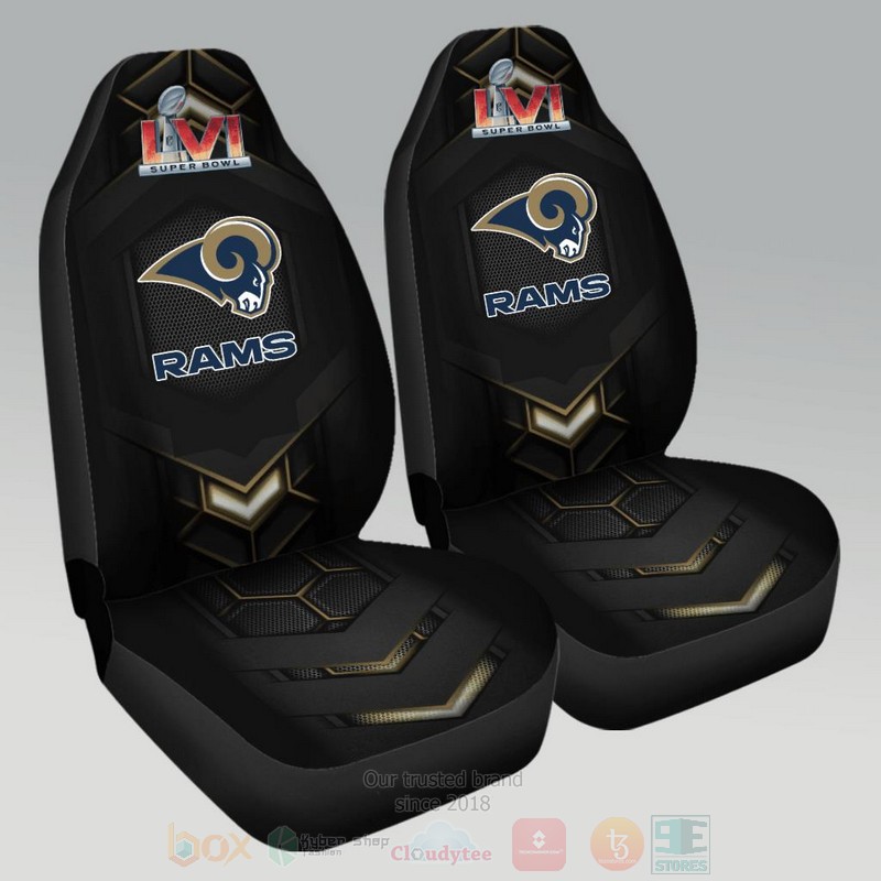 NFL_Los_Angeles_Rams_Black_Car_Seat_Cover_1