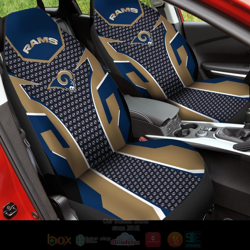 NFL_Los_Angeles_Rams_Blue-Grey_Car_Seat_Cover