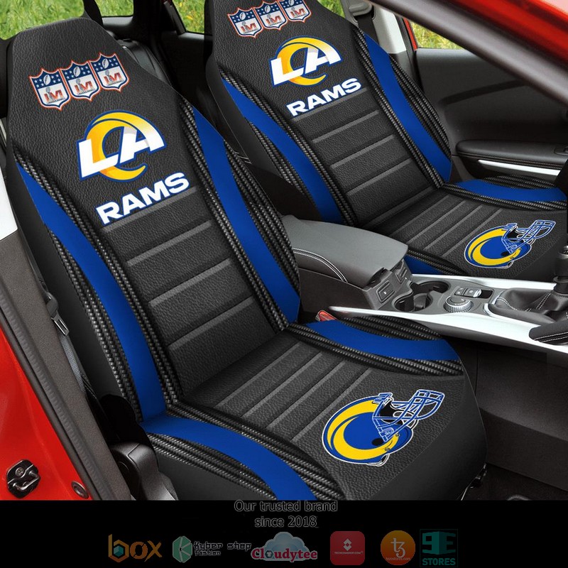 NFL_Los_Angeles_Rams_Super_Bowl_LVI_2022_Black_Car_Seat_Covers