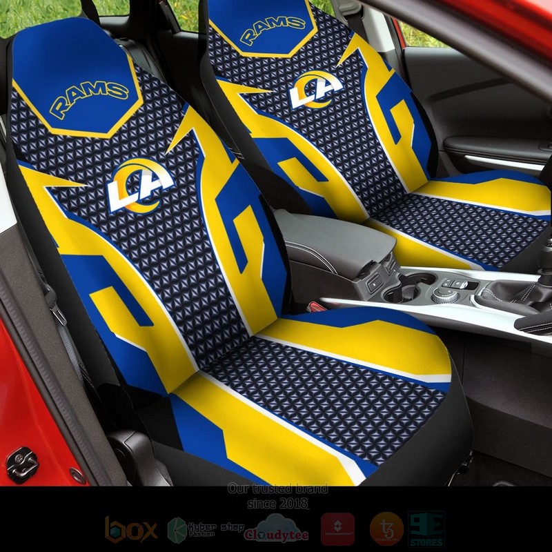 NFL_Los_Angeles_Rams_Yellow-Blue_Car_Seat_Cover